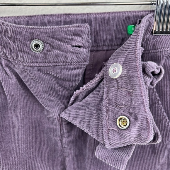 United Colors of Benetton Girls Relaxed Fit Corduroy Pants in Purple Sz 82 - Picture 3 of 5